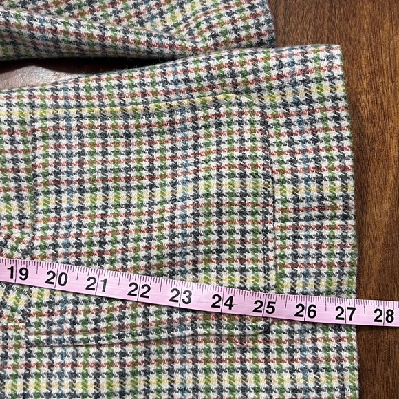 Talbots Multicolor Tweed Wool Blend Blazer Jacket Size 16 Fully Lined - Picture 12 of 13